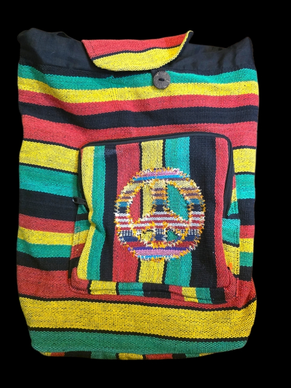 🇯🇲90s Rasta Colors Cotton Backpack